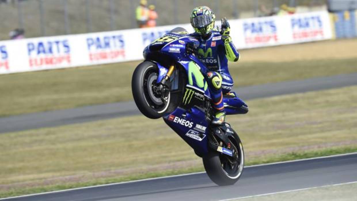 Valentino Rossi, durante el pasado GP de Francia en Le Mans