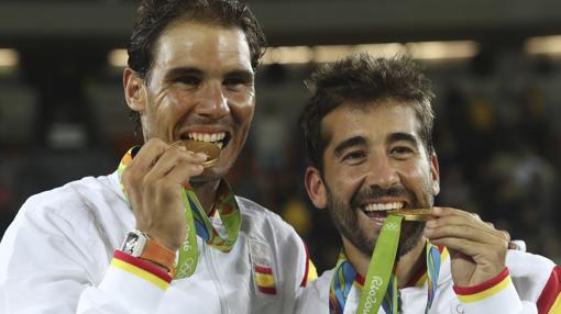 Nadal y López, con las medallas de oro en los juegos de Río