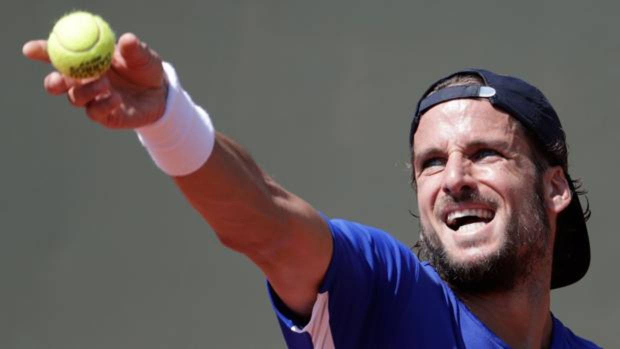 Feliciano López, durante su encuentro en segunda ronda contra Ferrer