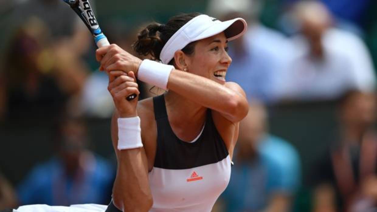 Garbiñe Muguruza, en Roland Garros