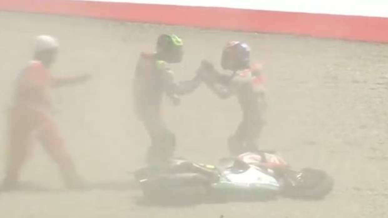 Enfado de Crutchlow con Pedrosa