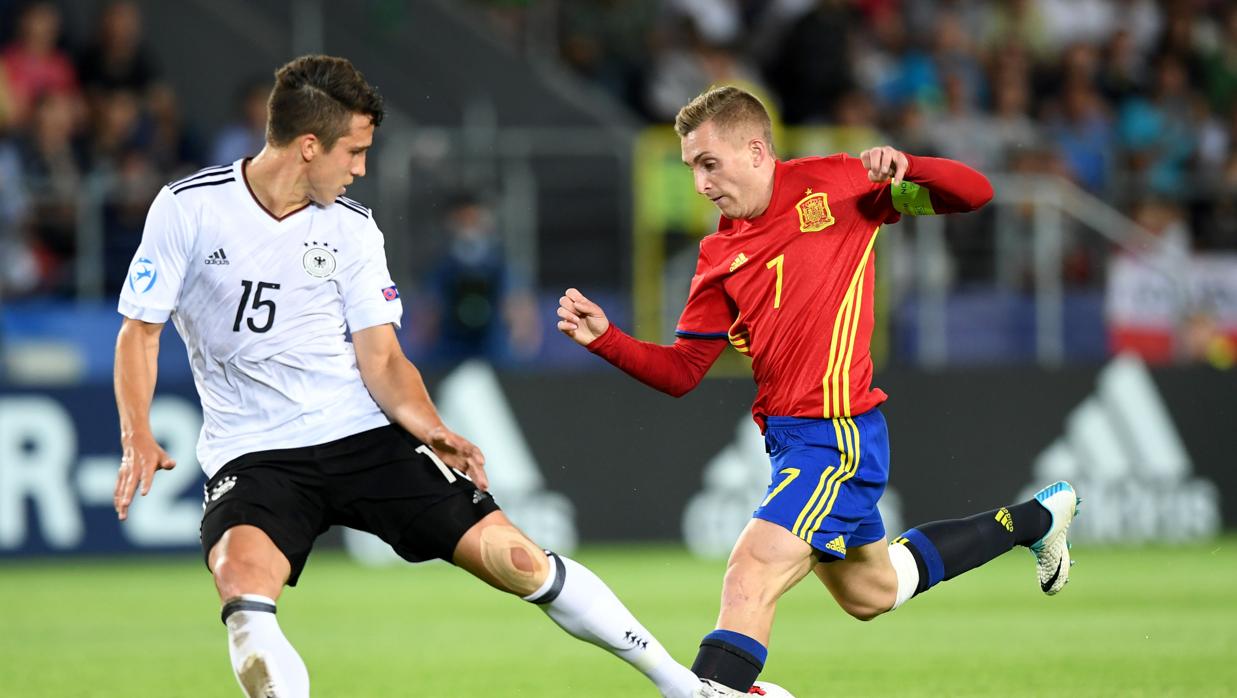 Gerard Deulofeu durante la final disputada este pasado viernes ante Alemania