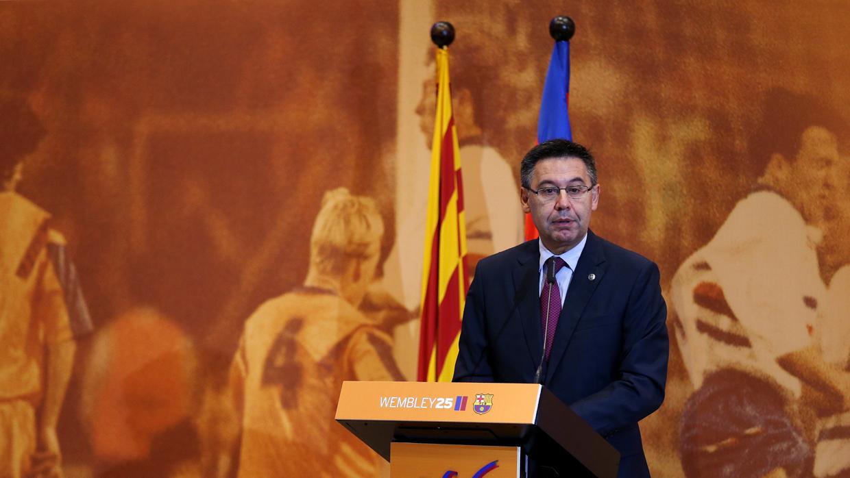 Josep Maria Bartomeu durante un acto del Barcelona