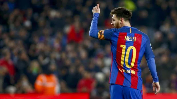 Leo Messi, en un partido con el Barcelona