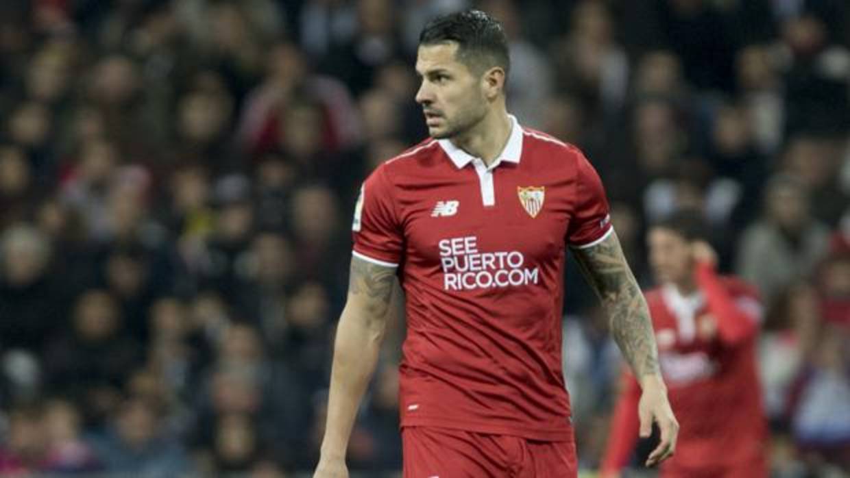 Vitolo, durante un partido con el Sevilla la pasada temporada