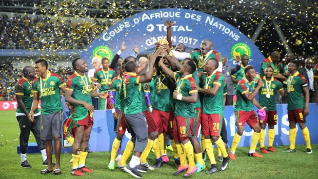 La selección camerunesa de football, campeones de la Copa de África 2017