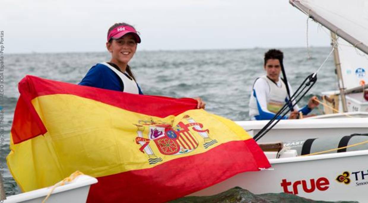 María Perelló, campeona del mundo de Optimist