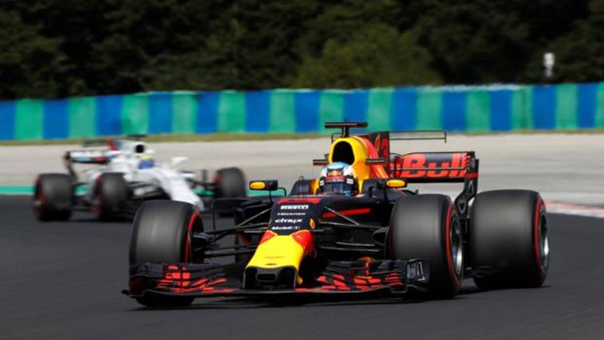 Ricciardo, durante los entrenamientos