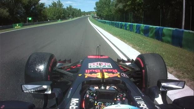 Daniel Ricciardo, tras verse fuera de carrera en la primera vuelta
