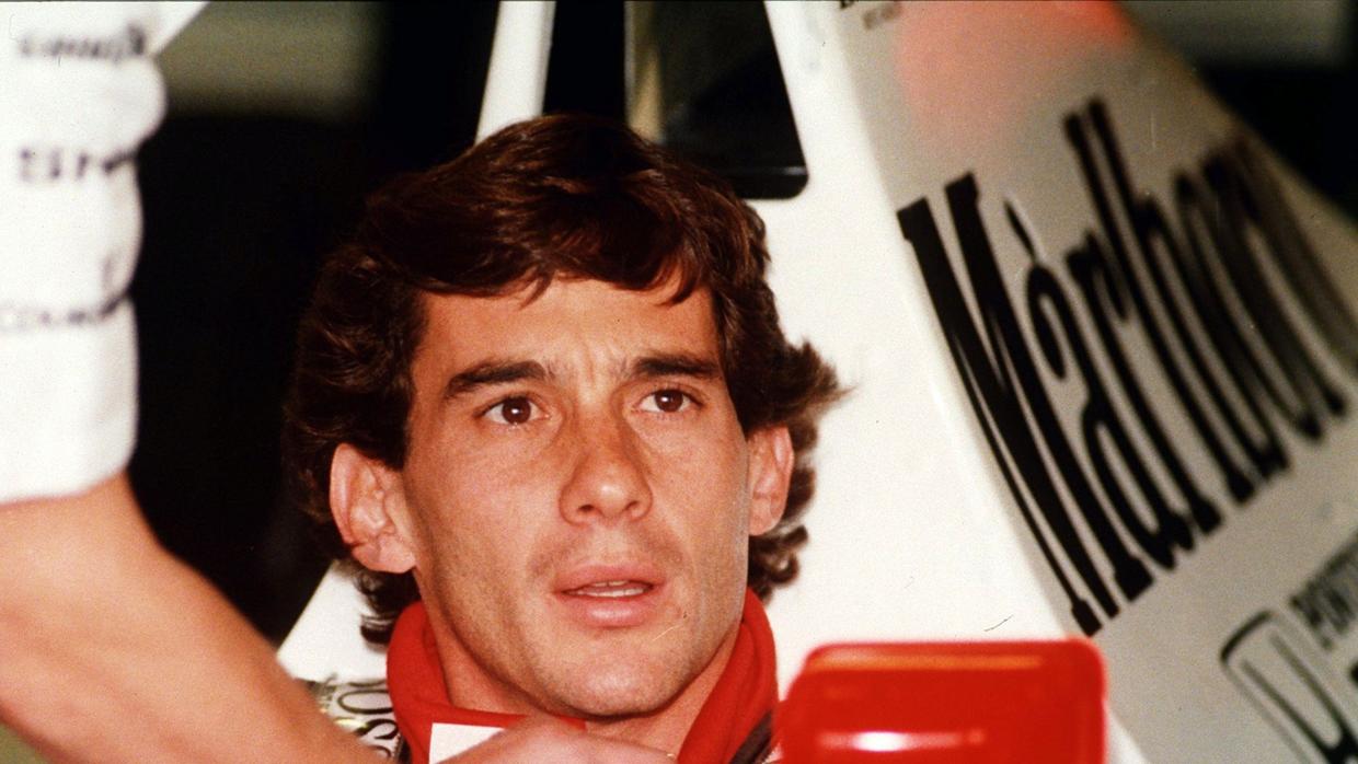El piloto brasileño Ayrton Senna