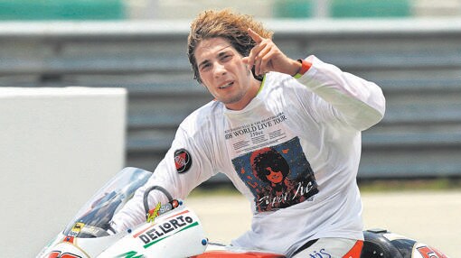 El piloto de MotoGP italiano, Marco Simoncelli