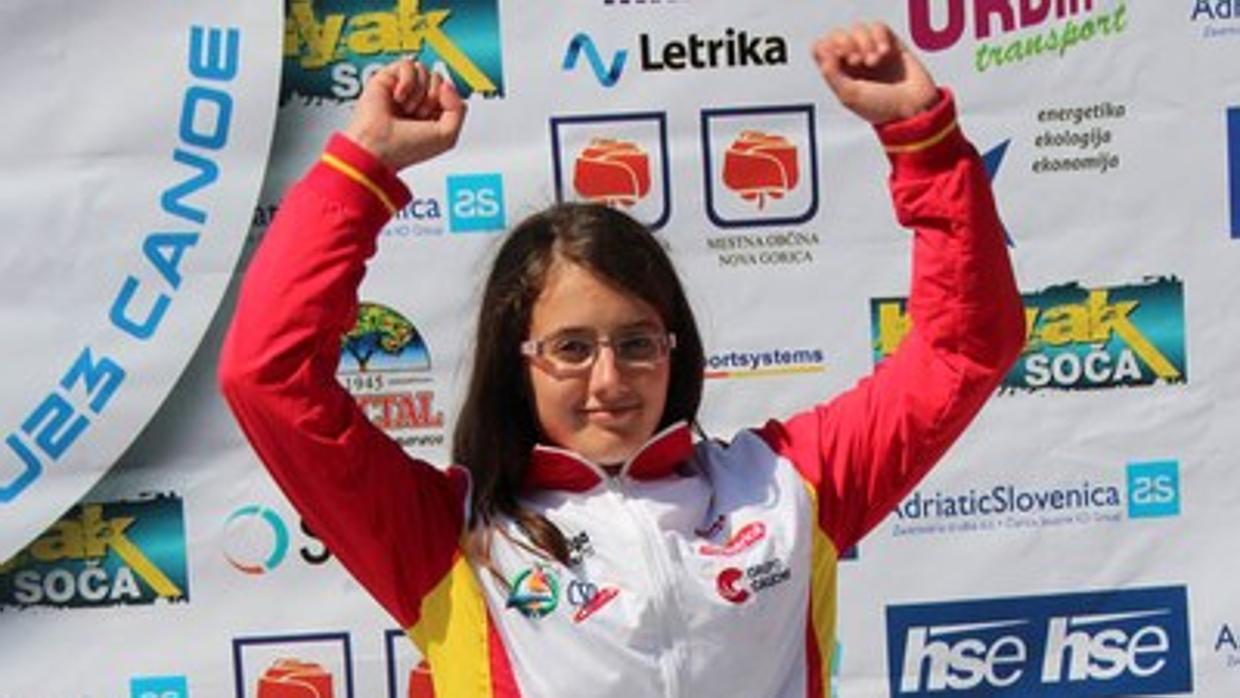 Laia Sorribes, campeona de Europa júnior de K1 Eslalom