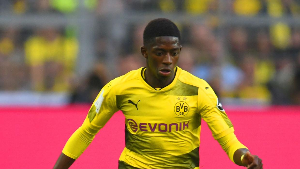 Dembélé, con el Borussia de Dortmund