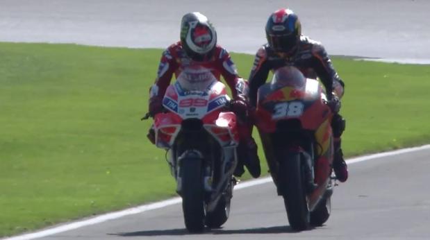 Jorge Lorenzo se quedó sin gasolina