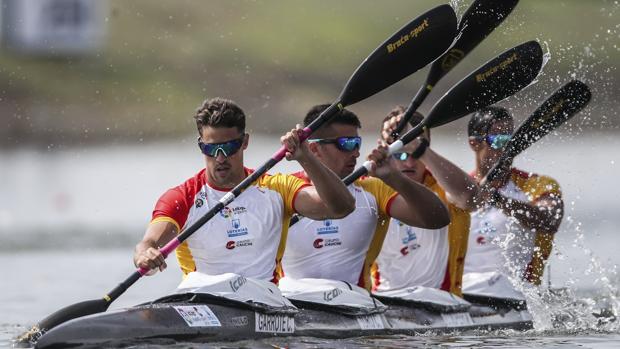 El K4 500 español, subcampeón del mundo