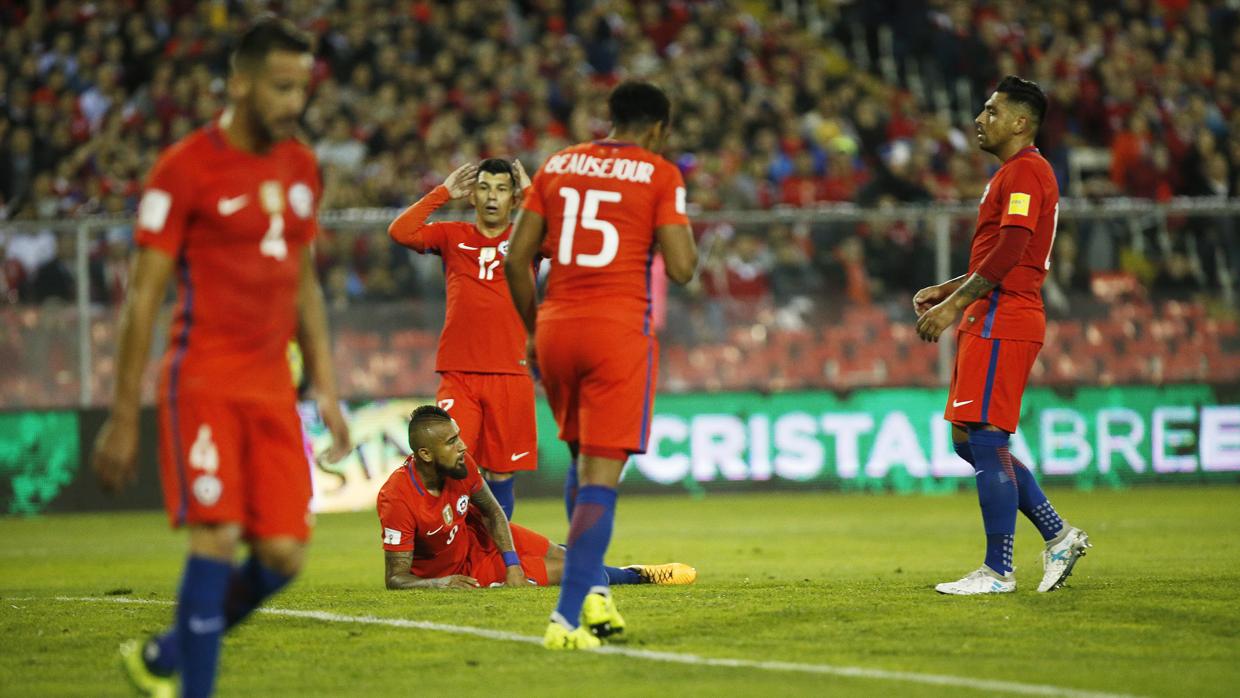 Vidal tras su gol en propia puerta