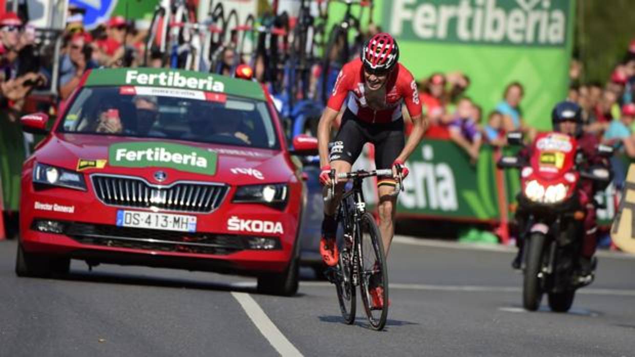 Contador y Froome, en la llegada de Santo Toribio de Liébana