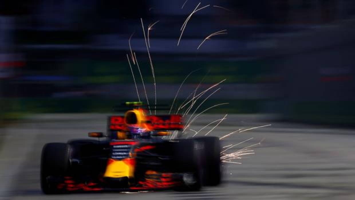 Max Verstappen, durante la tercera sesión libre en Singapur