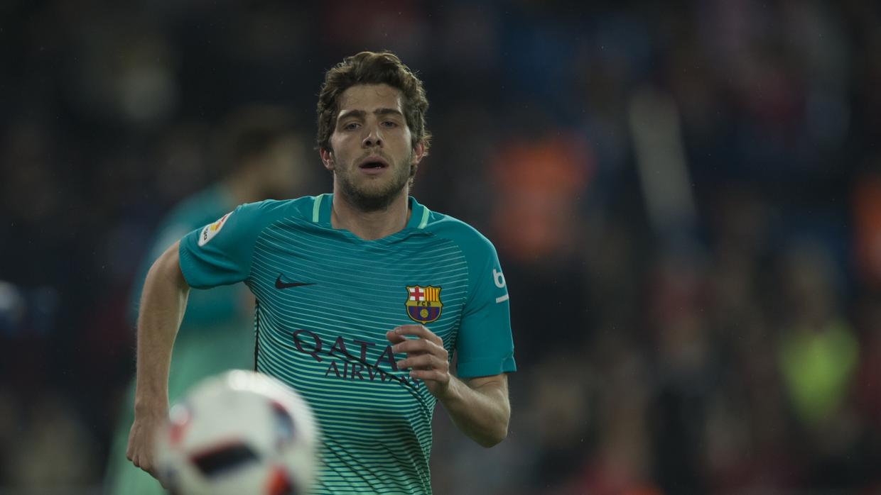 Sergi Roberto durante un partido del Barcelona