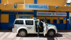 Registro en el estadio del Marbella