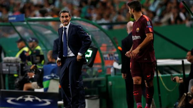 Valverde quita hierro al enfado de Suárez tras su cambio