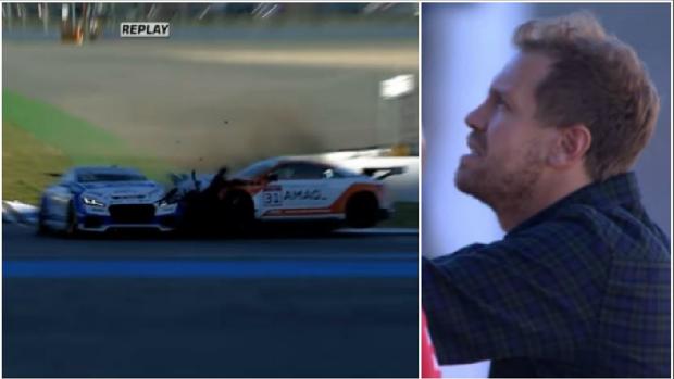 El mal rato de Vettel por un accidente de su hermano