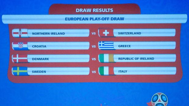 Suecia-Italia, eliminatoria estrella en la repesca europea