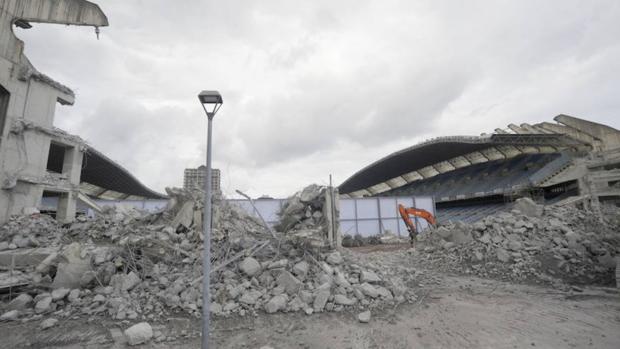 La apocalíptica imagen del estadio de Anoeta