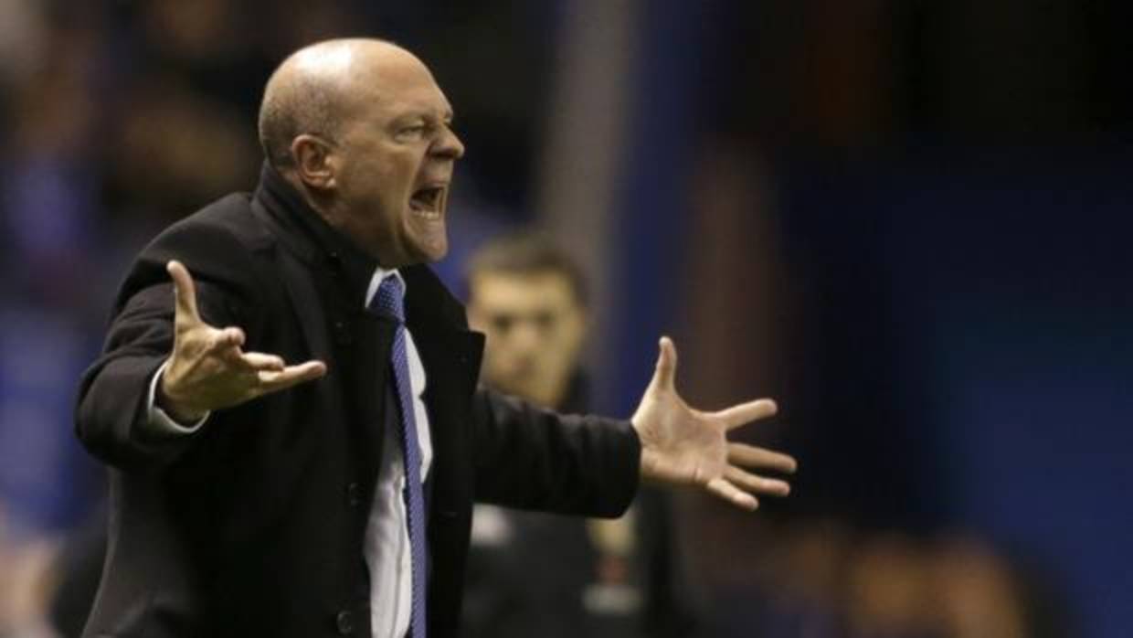 Pepe Mel, durante un partido del Deportivo