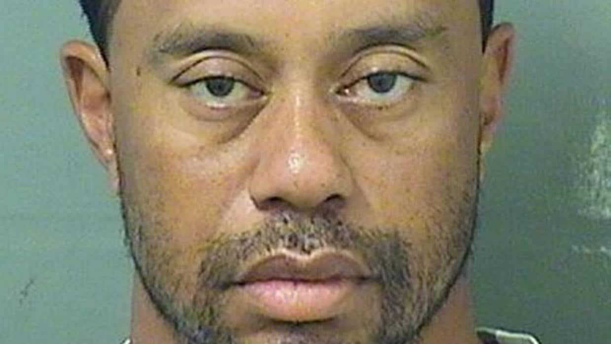 Tiger Woods, cuando fue detenido por la policía el pasado mes de mayo