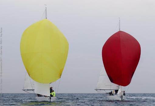 El viento condicionó el programa de la Liga &quot;Match Race» en Calpe