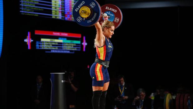 Lydia Valentín, campeona del mundo