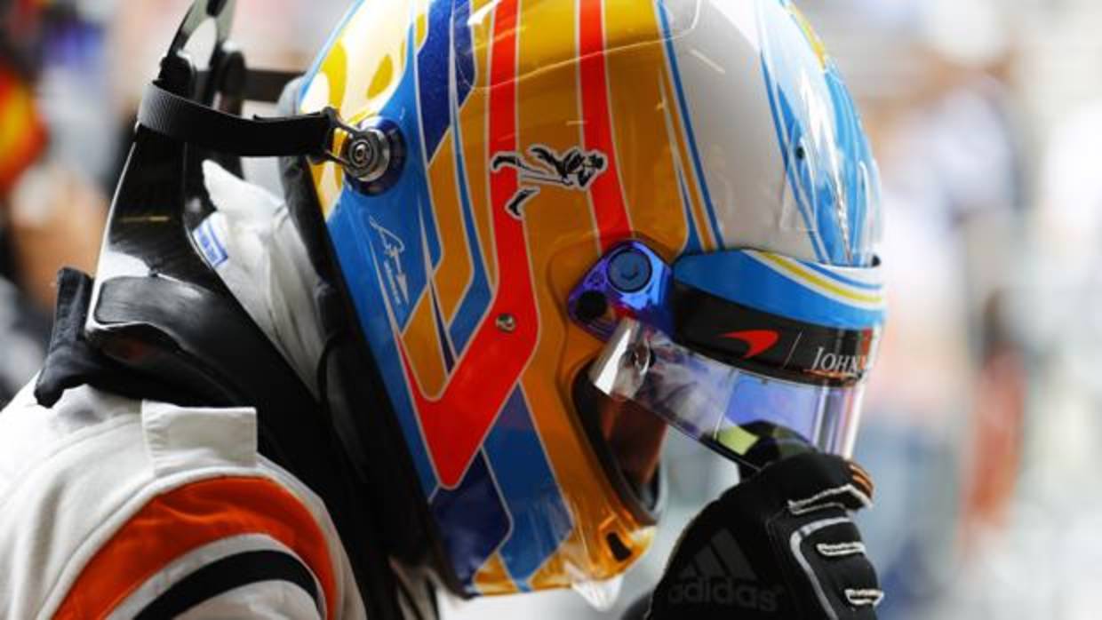 Fernando Alonso, durante el pasado GP de Abu Dabi