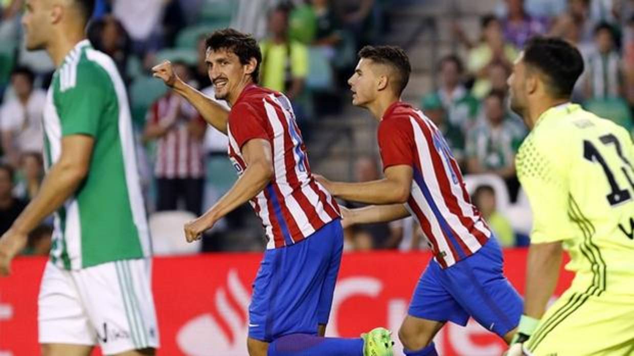 Savic marcó el gol del empate (1.-1) en la última visita del Atlético al Villamarín