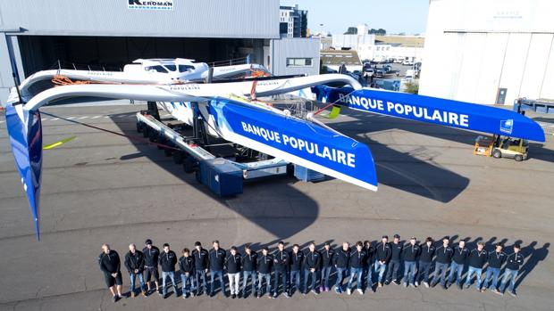 Visita en 3D del nuevo trimarán «Banque Populaire IX»