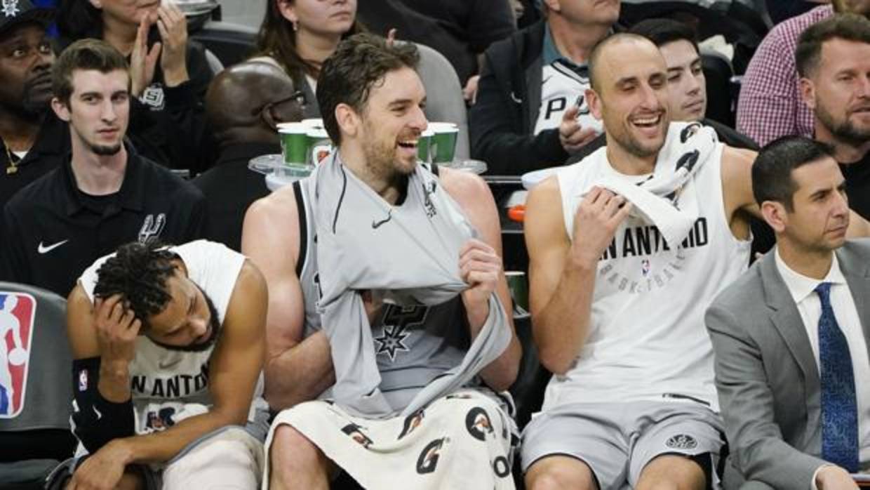 Pau Gasol, en un momento del partido ante los Suns