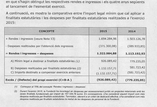 Memoria de actividades de la ONG de 2015