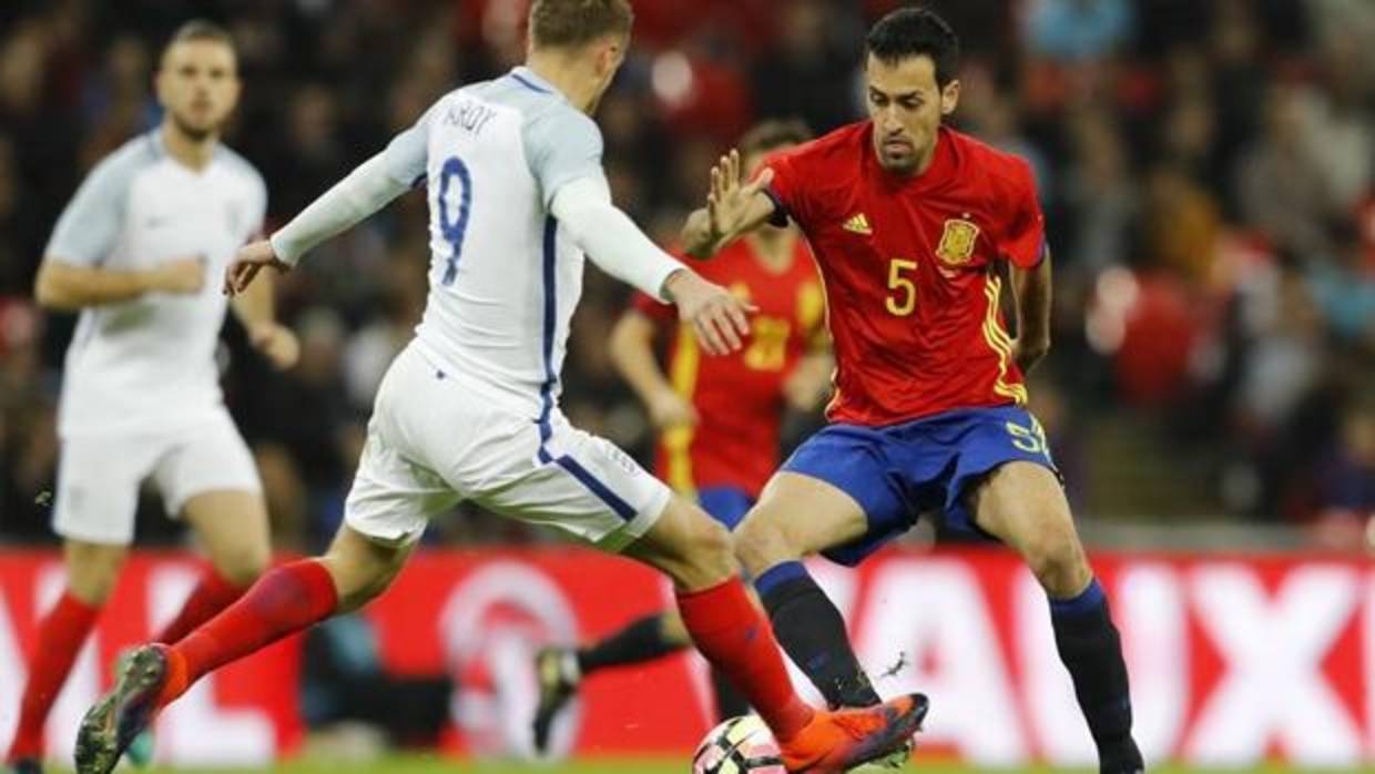 Inglaterra-España amistoso jugado en Wembley en noviembre de 2016