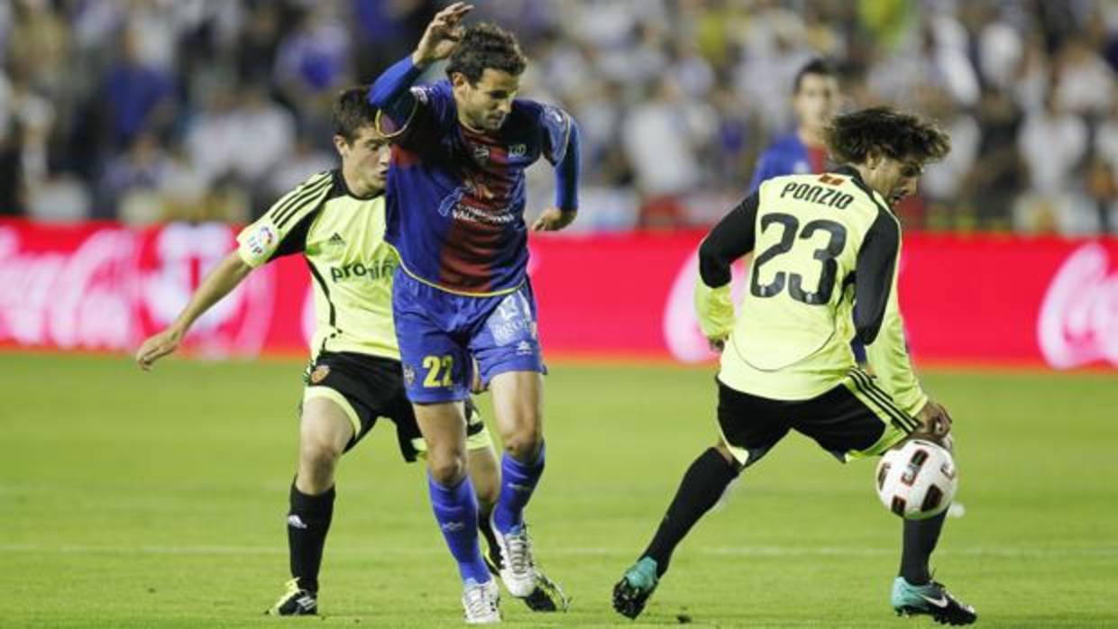 Imagen del Levante-Zaragoza de 2011, el partido investigado