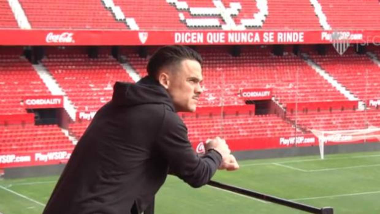 Roque Mesa, en el Sánchez-Pizjuán