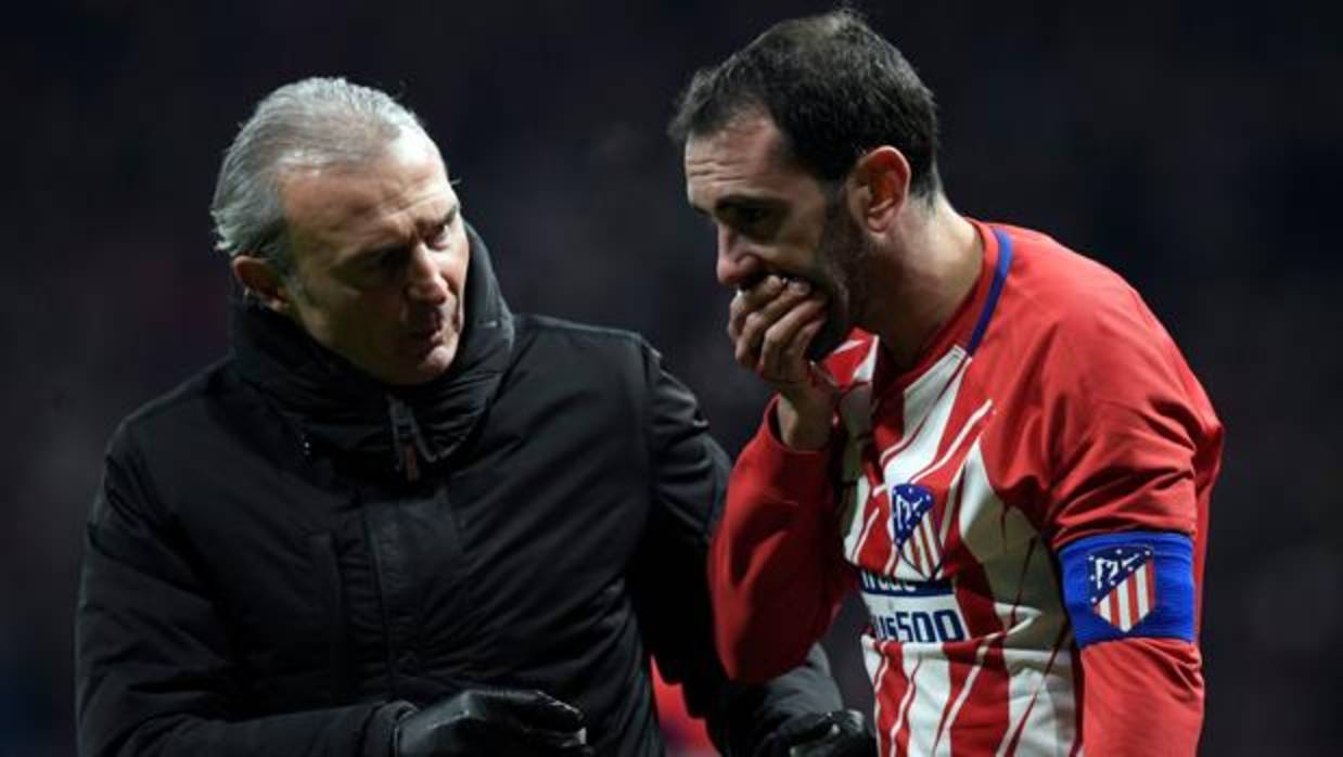 El Atlético recuperó dos dientes de Godín antes de la nevada