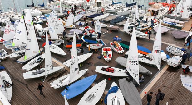 198 embarcaciones de las clases Optimist, Laser 4.7, Laser Radial, 420 y Snipe en la Pro-Rigging