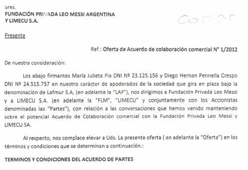Limecu S.A. también aparece en el contrato de la ONG con la empresa uruguaya Lafmur