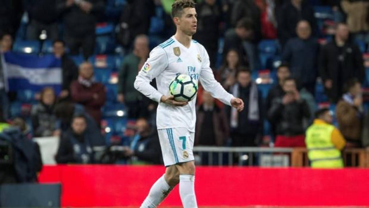 Cristiano Ronaldo al término del partido contra el Gerona