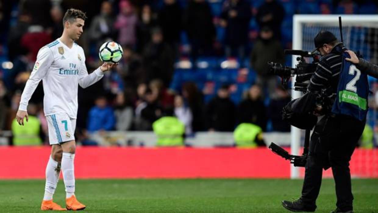 Cristiano, autor de cuatro goles, fue el protagonista del partido ante el Gerona