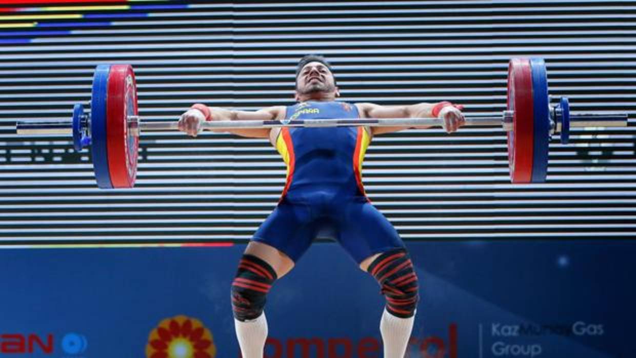 Josué Brachi, en la competición del Europeo de Bucarest