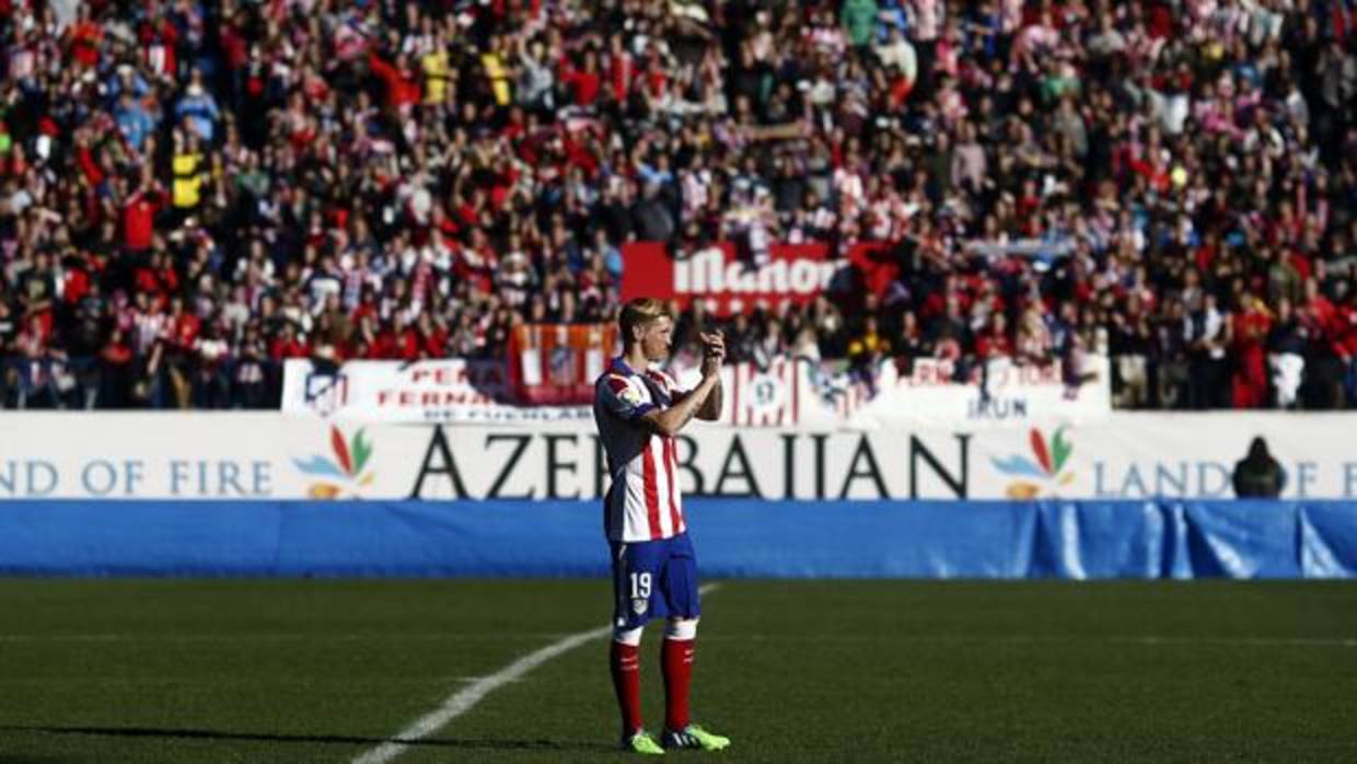 Fernando Torres, el día de su presentación con el Atlético en 2015