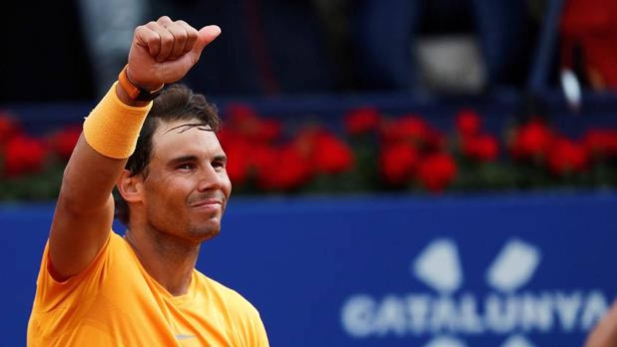 Rafa Nadal tras ganar el Trofeo Codne de Godó