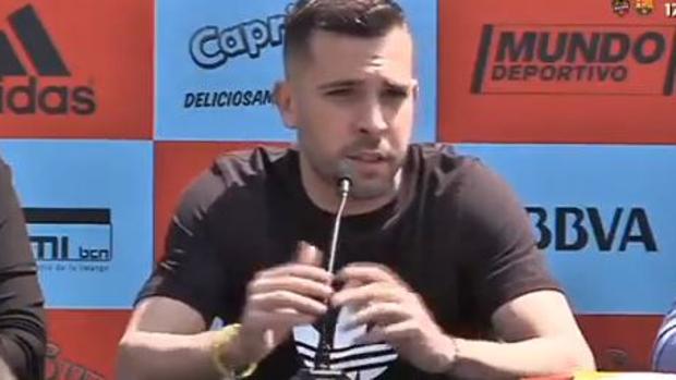 Jordi Alba: «No tengo tapujos en decirlo, quiero que el Madrid pierda siempre»