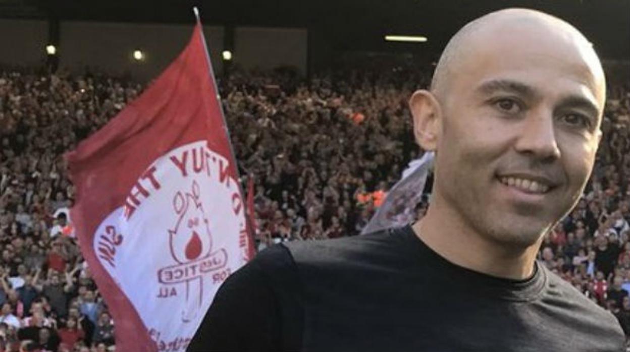 Ruben Pons, fisioterapeuta del Liverpool, en Anfield